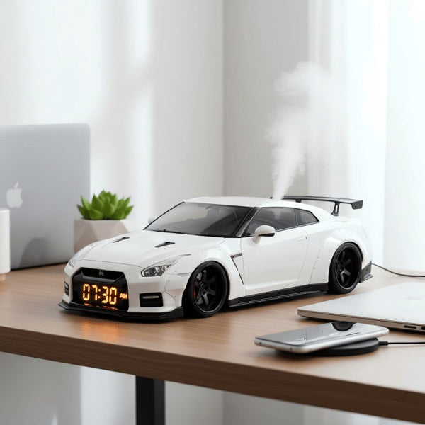 Supercar Alarm Clock with Engine Sound and Light Effects