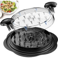 Chicken Shredder Tool with Clear Lid for Easy Meal Prep