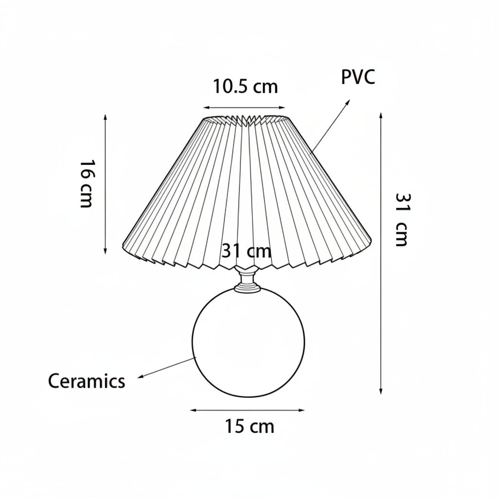 Mushroom Ceramic Lamp