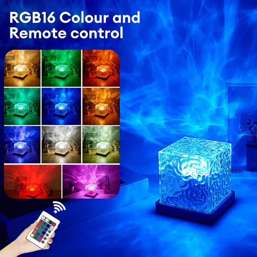 16-Colour Ocean Water Ripple Projector Night Light