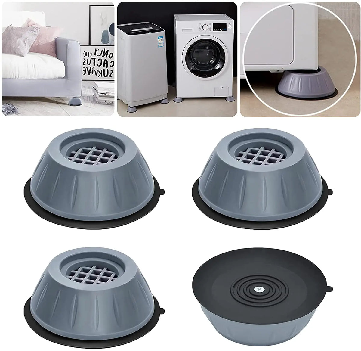 Washing Machine Anti-Vibration Pads – 4-Pack