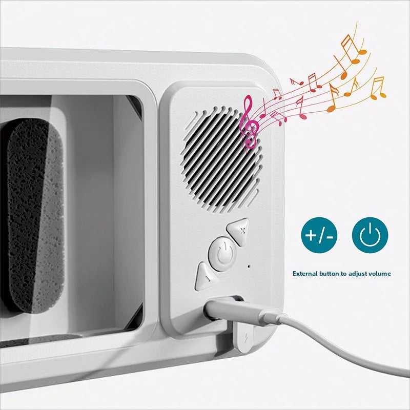 Shower Phone Holder with Bluetooth Speaker – Waterproof Mount