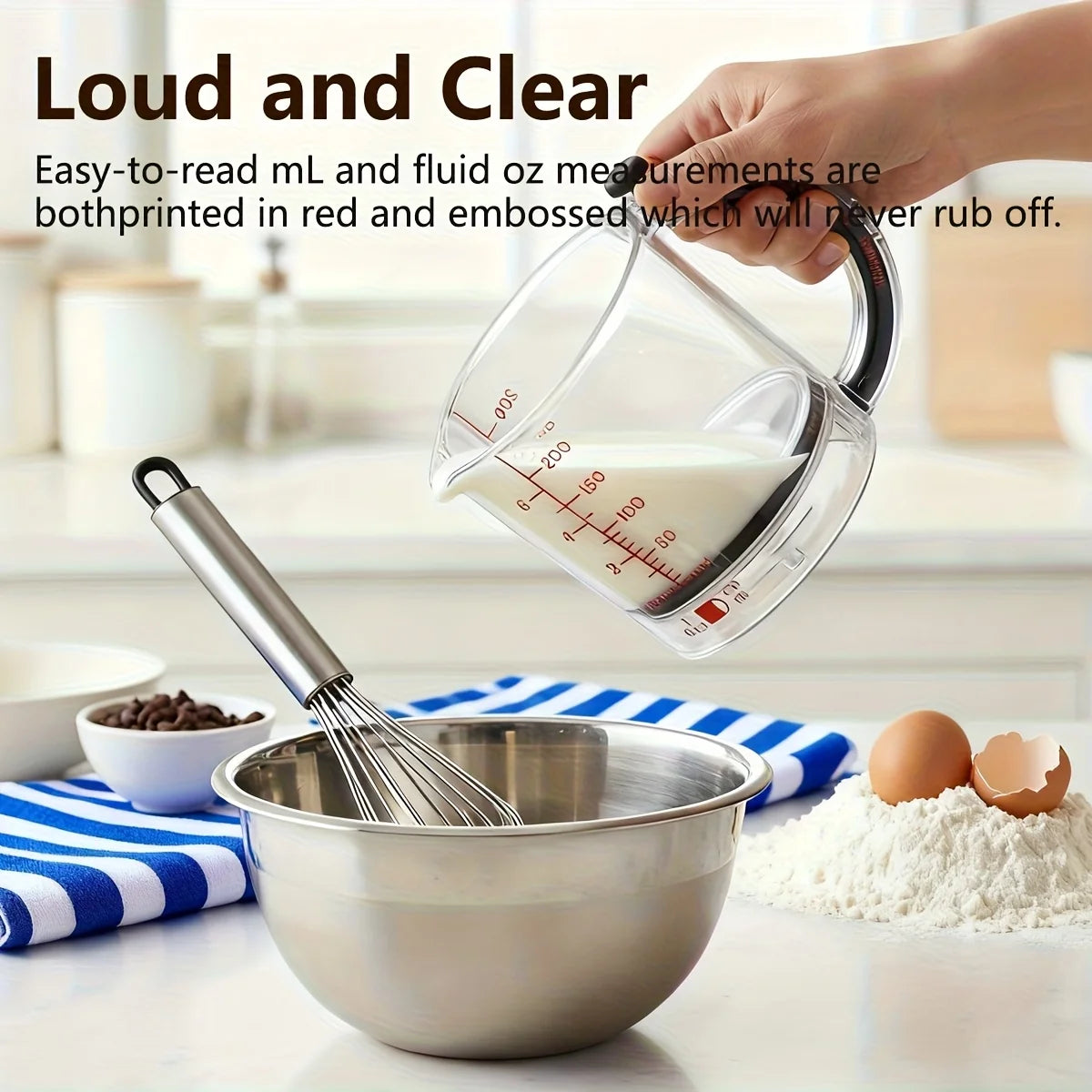 Adjustable 4-in-1 Measuring Cup with Scraper