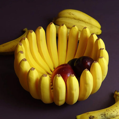 Banana-Shaped Fruit Bowl with Drain Hole