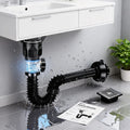 Flexible Universal Sink Drain Pipe with Odor Protection