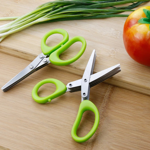5-Blade Stainless Steel Herb and Scallion Scissors