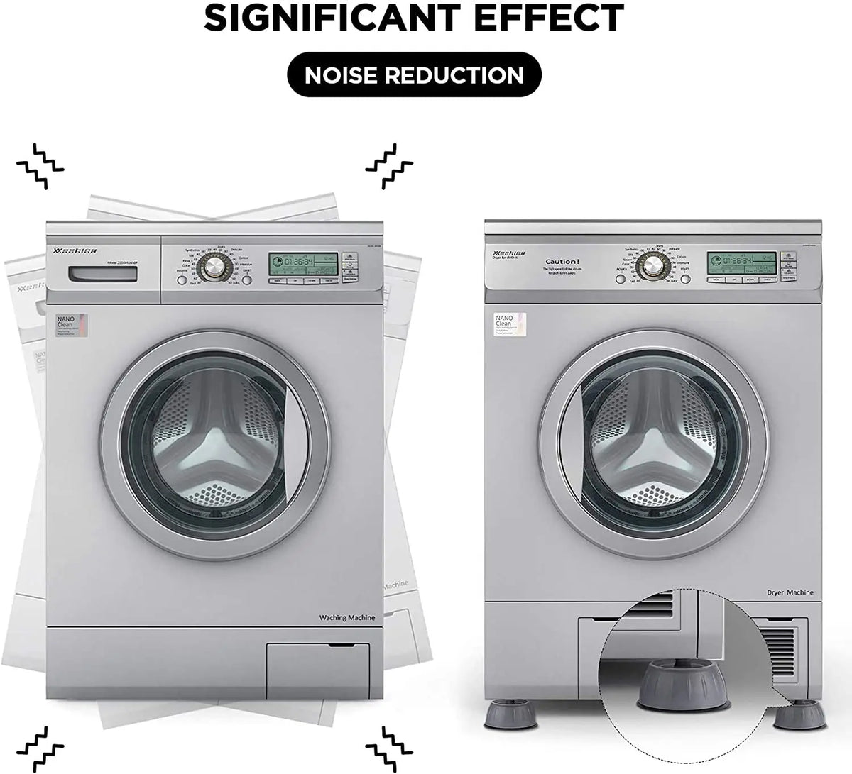 Washing Machine Anti-Vibration Pads – 4-Pack