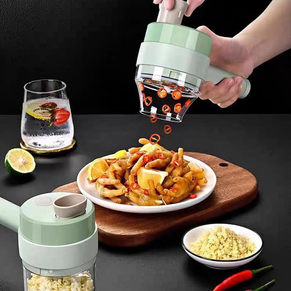 Electric Vegetable Chopper, USB Rechargeable Mini Cutter