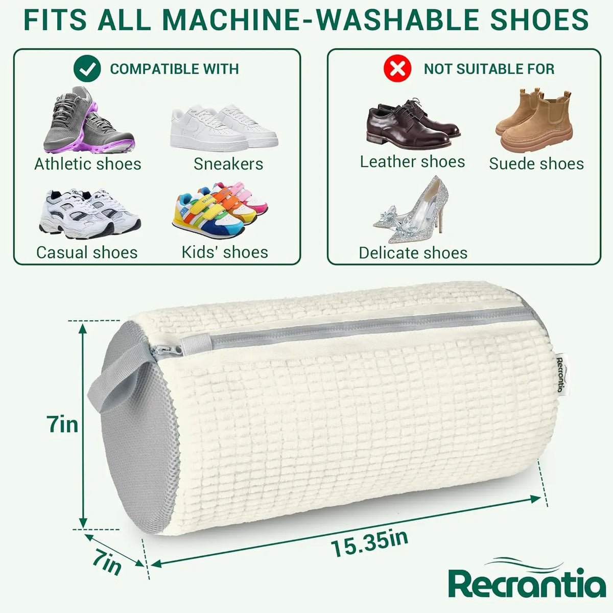 Shoe Washing Machine Bag for Sneakers