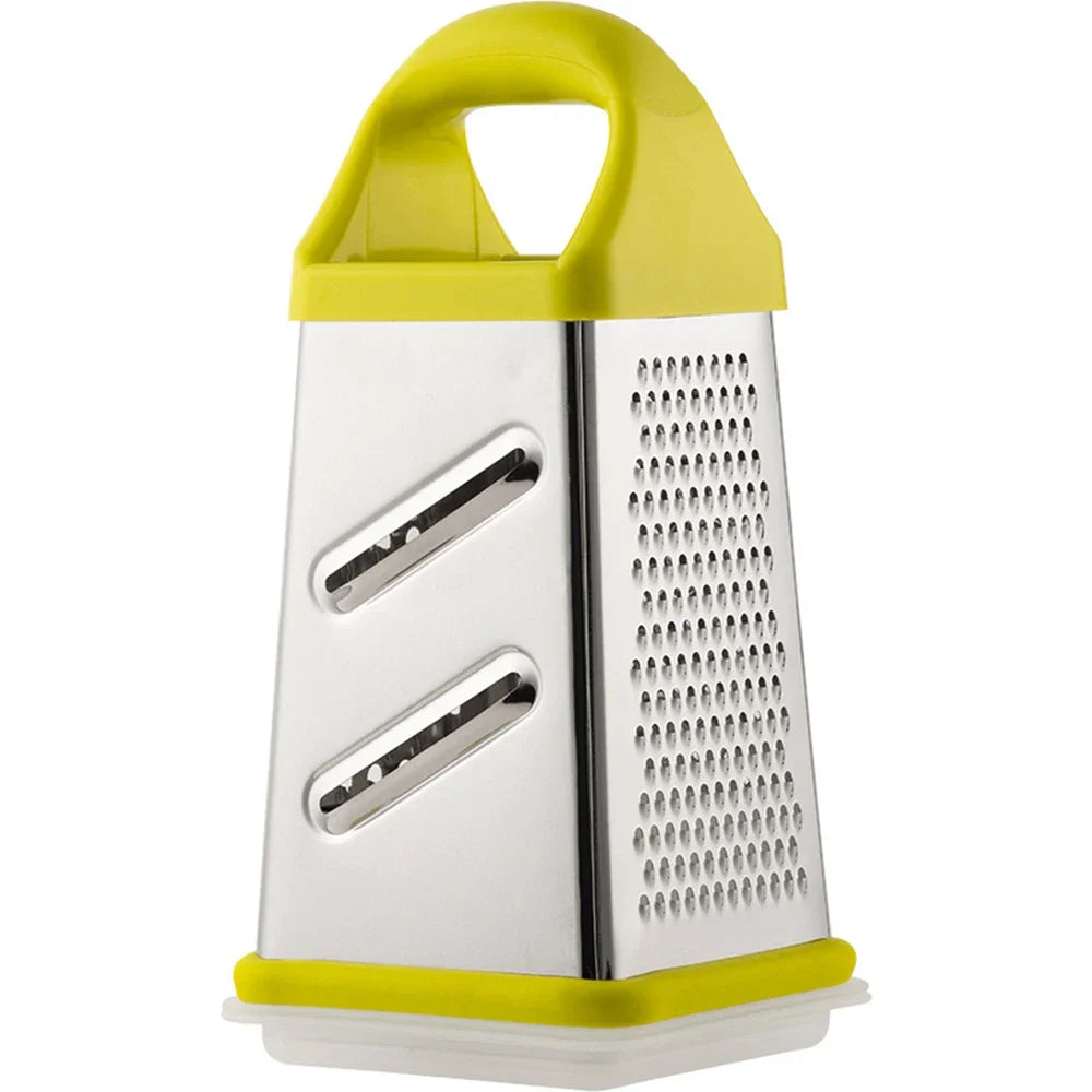4-Sided Stainless Steel Box Grater for Cheese & Vegetables