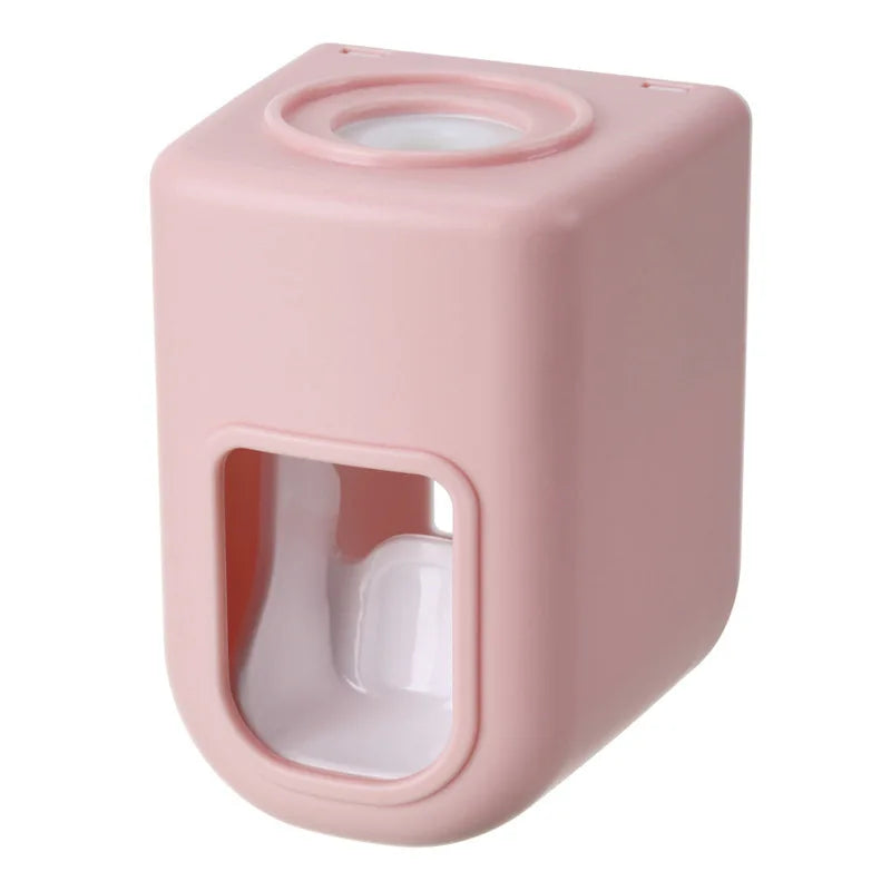 Wall Mount Toothpaste Dispenser and Toothbrush Holder
