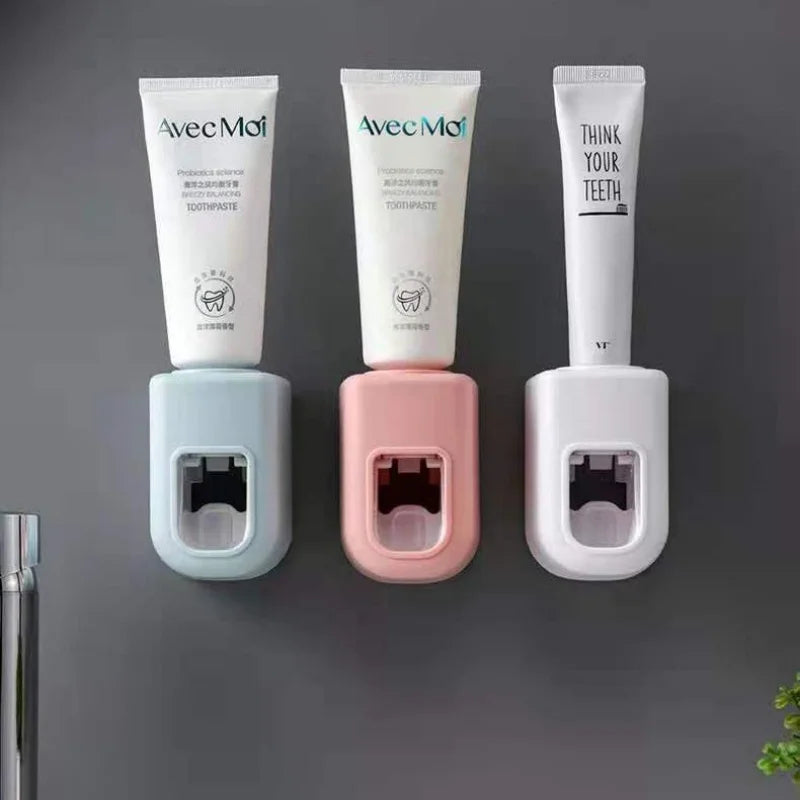 Wall Mount Toothpaste Dispenser and Toothbrush Holder
