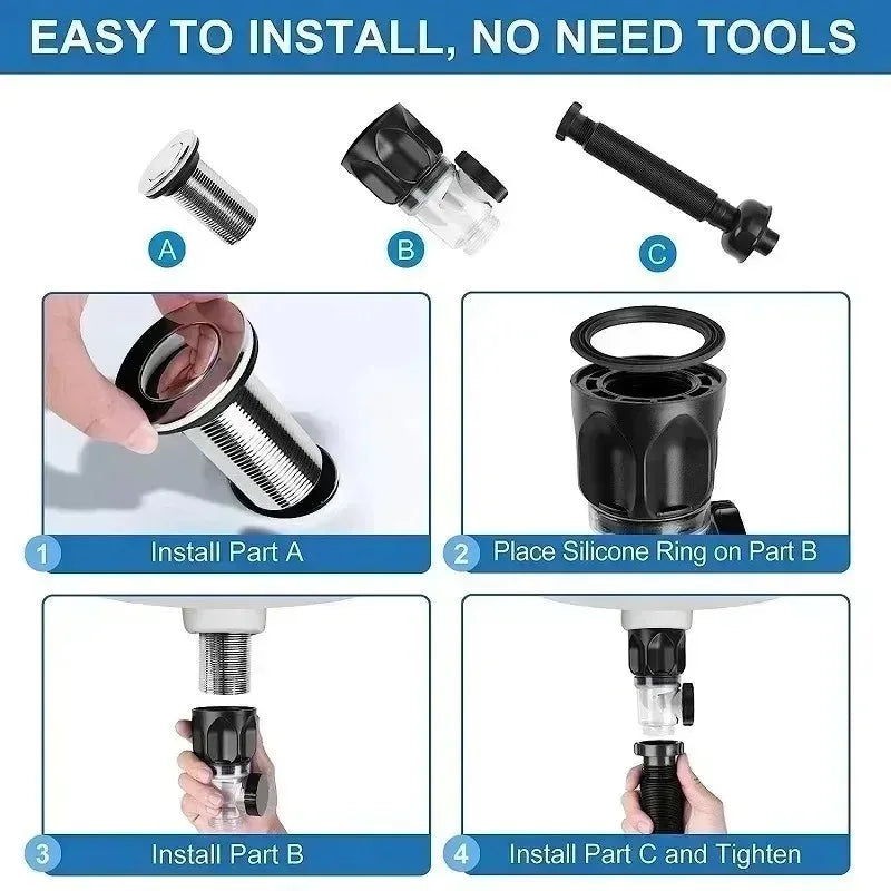 Flexible Universal Sink Drain Pipe with Odor Protection
