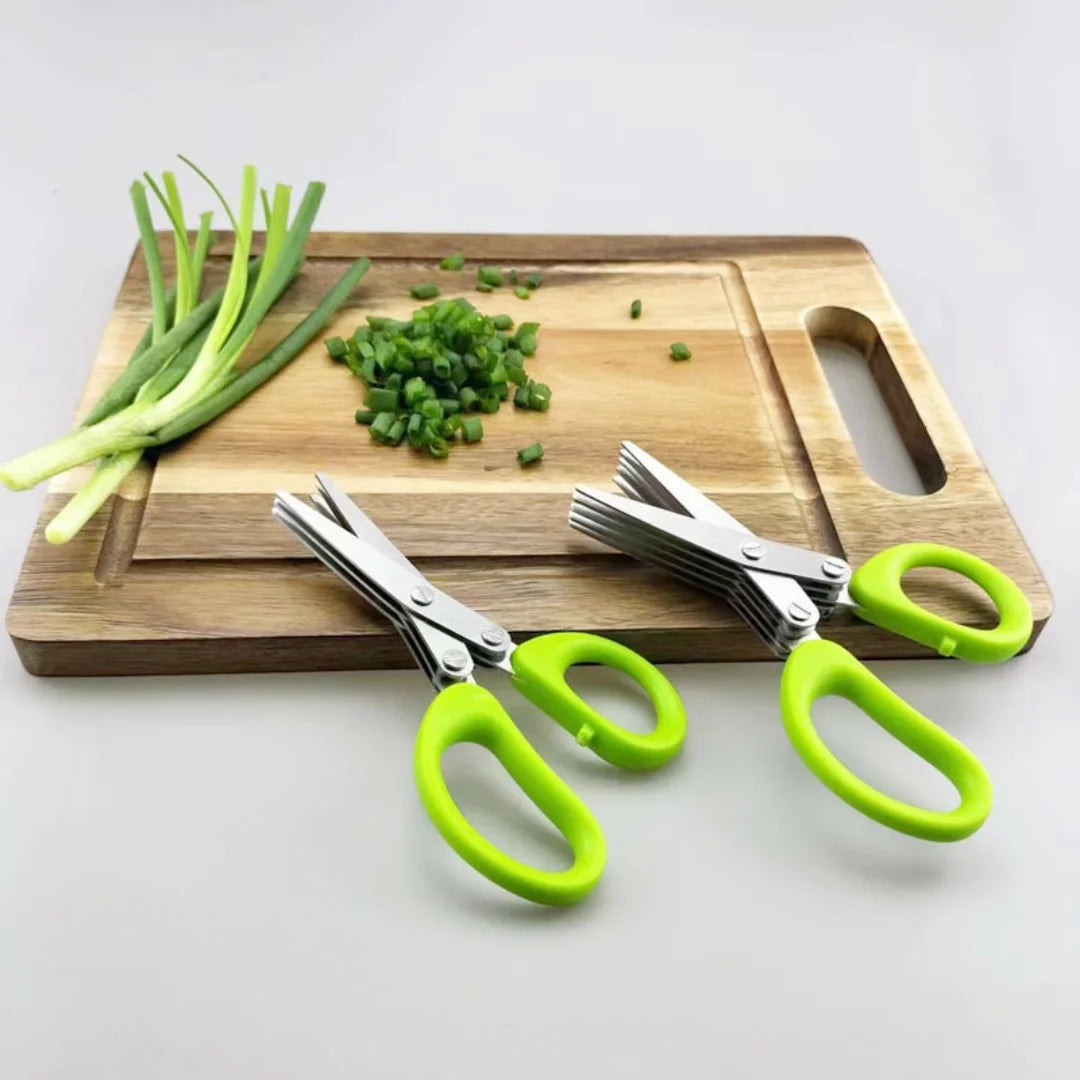 5-Blade Stainless Steel Herb and Scallion Scissors