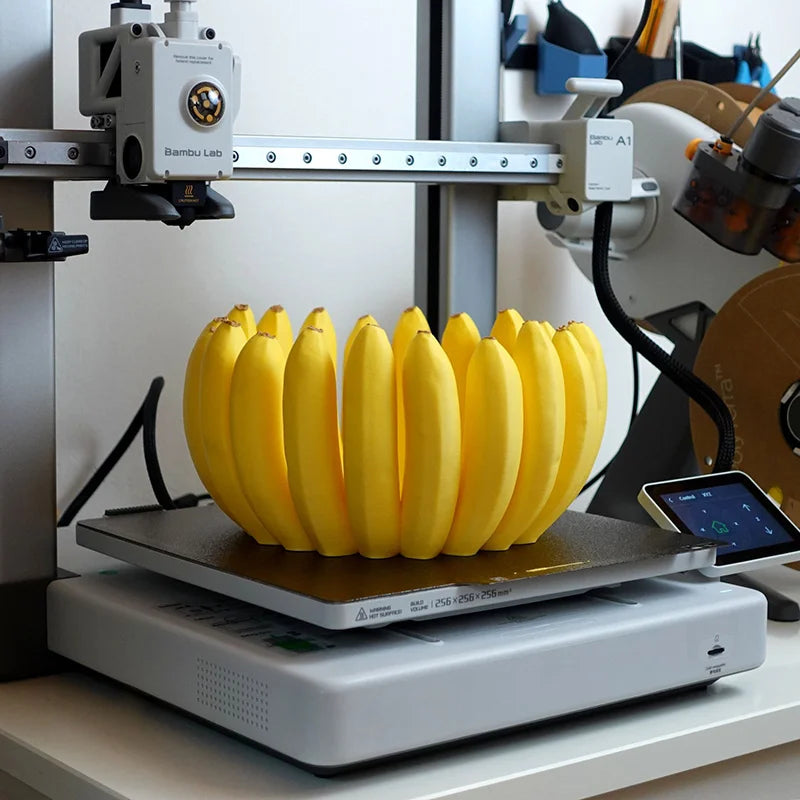Banana-Shaped Fruit Bowl with Drain Hole