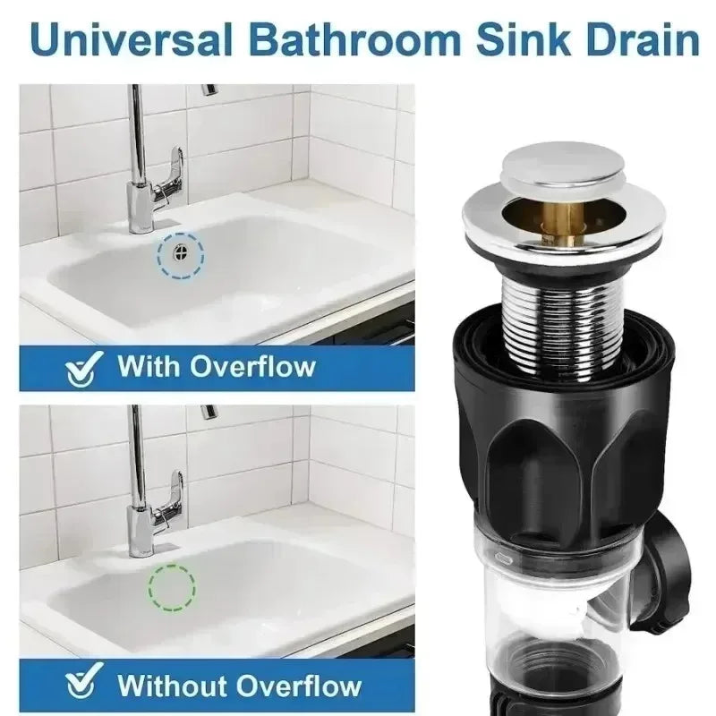 Flexible Universal Sink Drain Pipe with Odor Protection