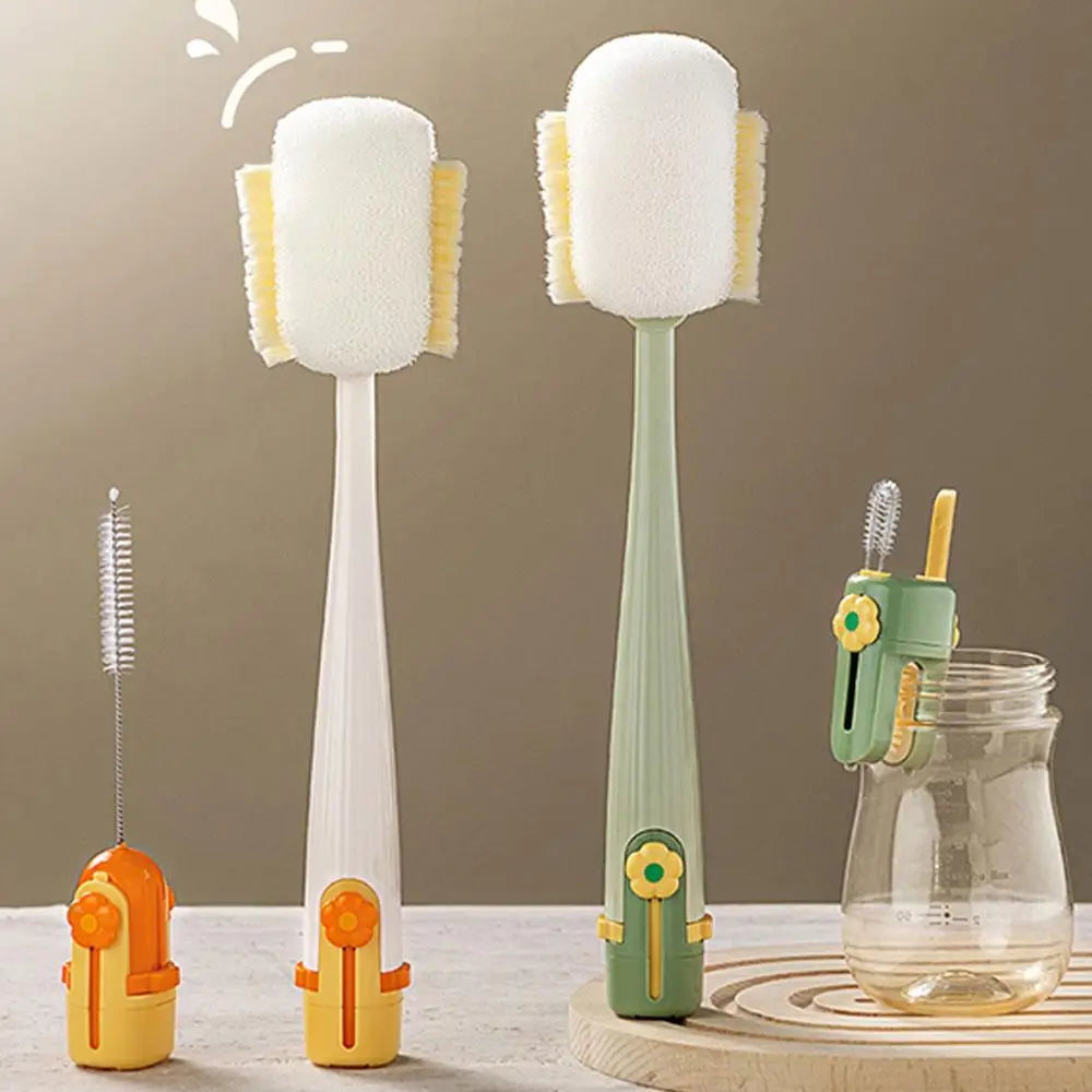 5-in-1 Cup Cleaning Brush Bottle Straw Crevice Sponge Cleaner for Thermos
