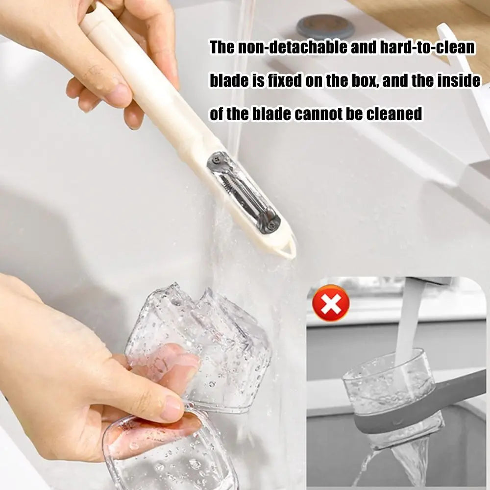 Vegetable Peeler with Storage Box, Stainless Steel Blade