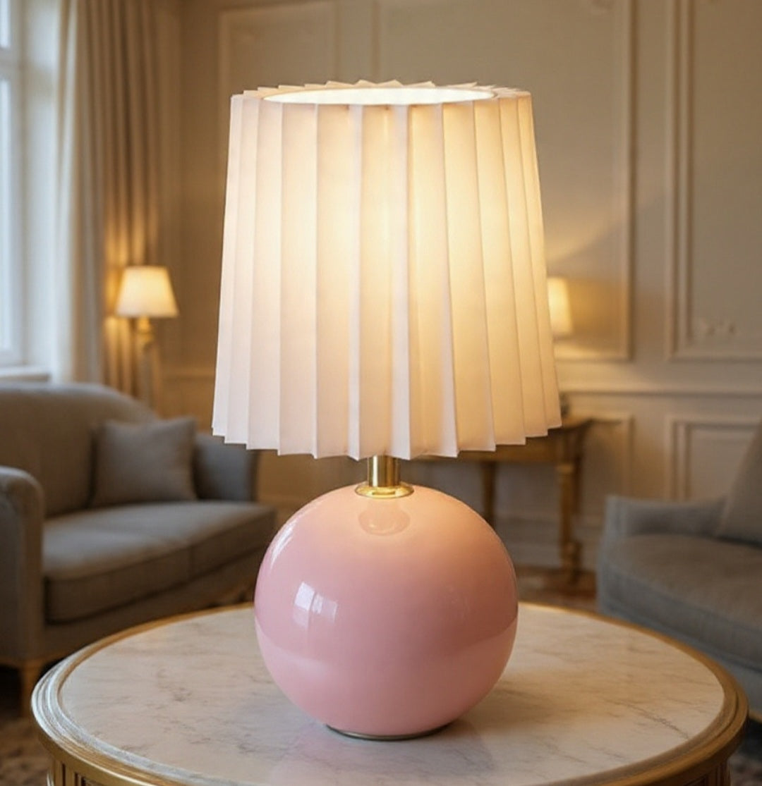 Ceramic Pleated Lamp
