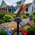 Solar Patriotic Bald Eagle Garden Stake Light
