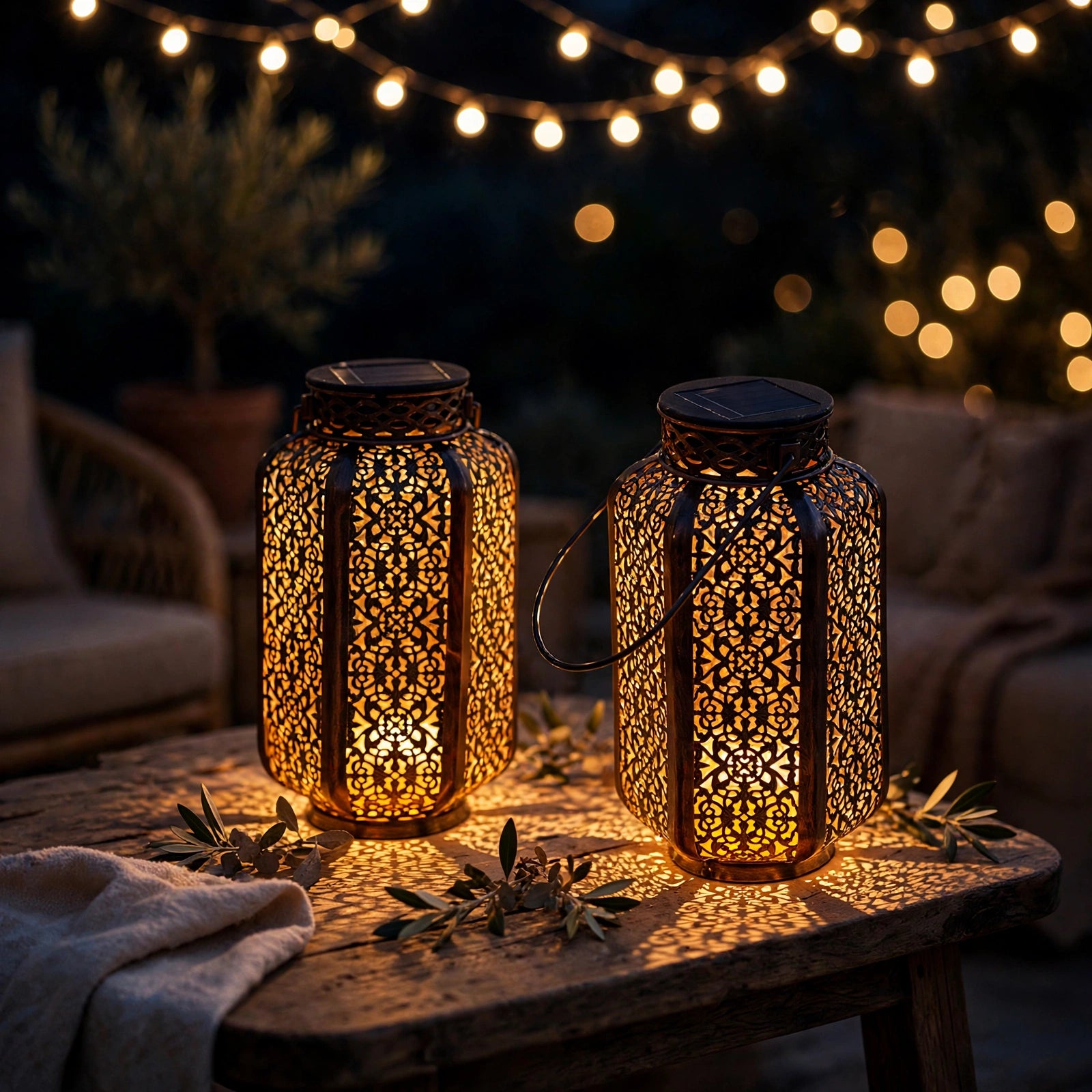 Solar Hanging Lantern Vintage Waterproof