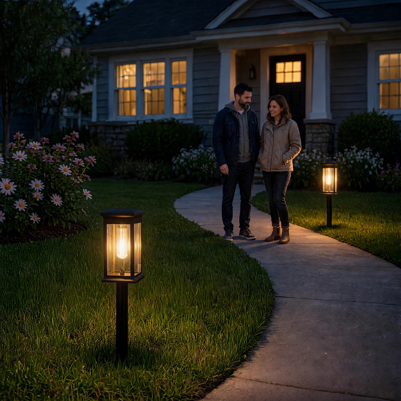 Solar Pathway Lights LED Waterproof