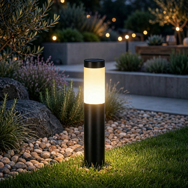 Solar Pathway Lights Stainless Steel 2 Pack