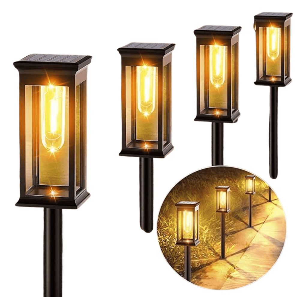 Solar Pathway Lights LED Waterproof