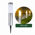 Solar Pathway Lights Stainless Steel 2 Pack