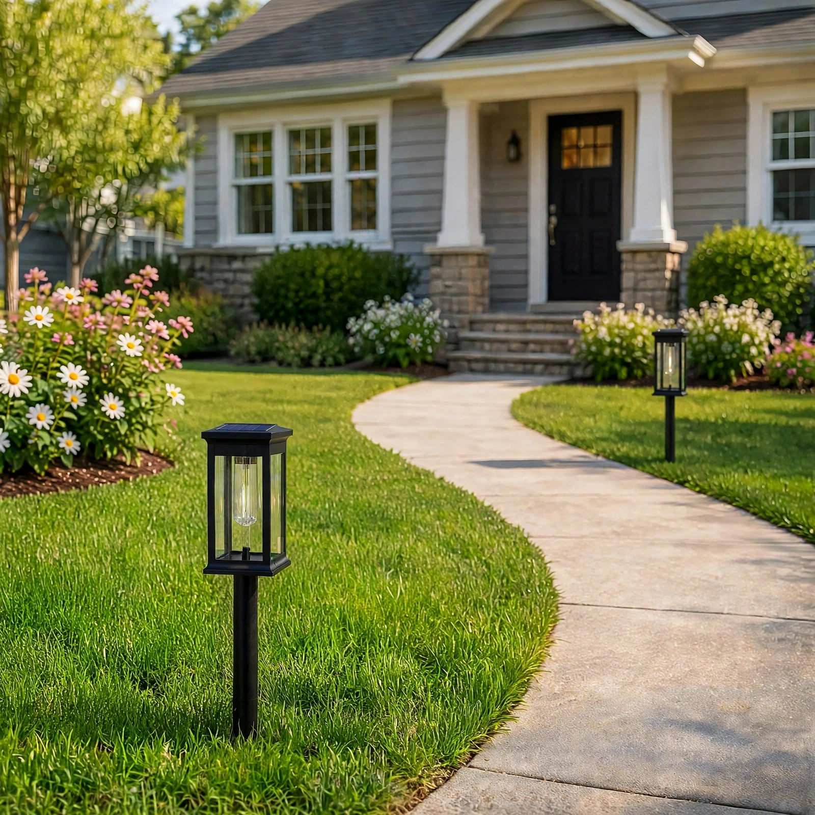Solar Pathway Lights LED Waterproof