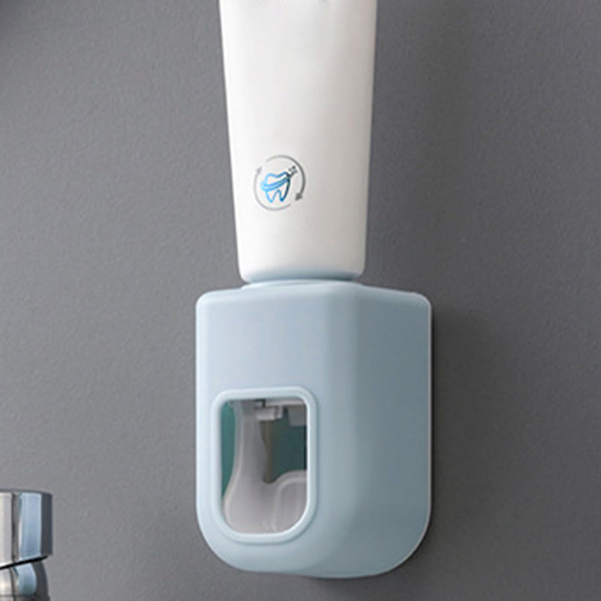 Wall Mount Toothpaste Dispenser and Toothbrush Holder