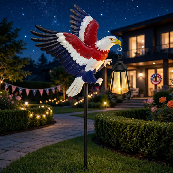 Lampe solaire Aigle, Patriotique