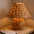 Woven Rattan Lamp