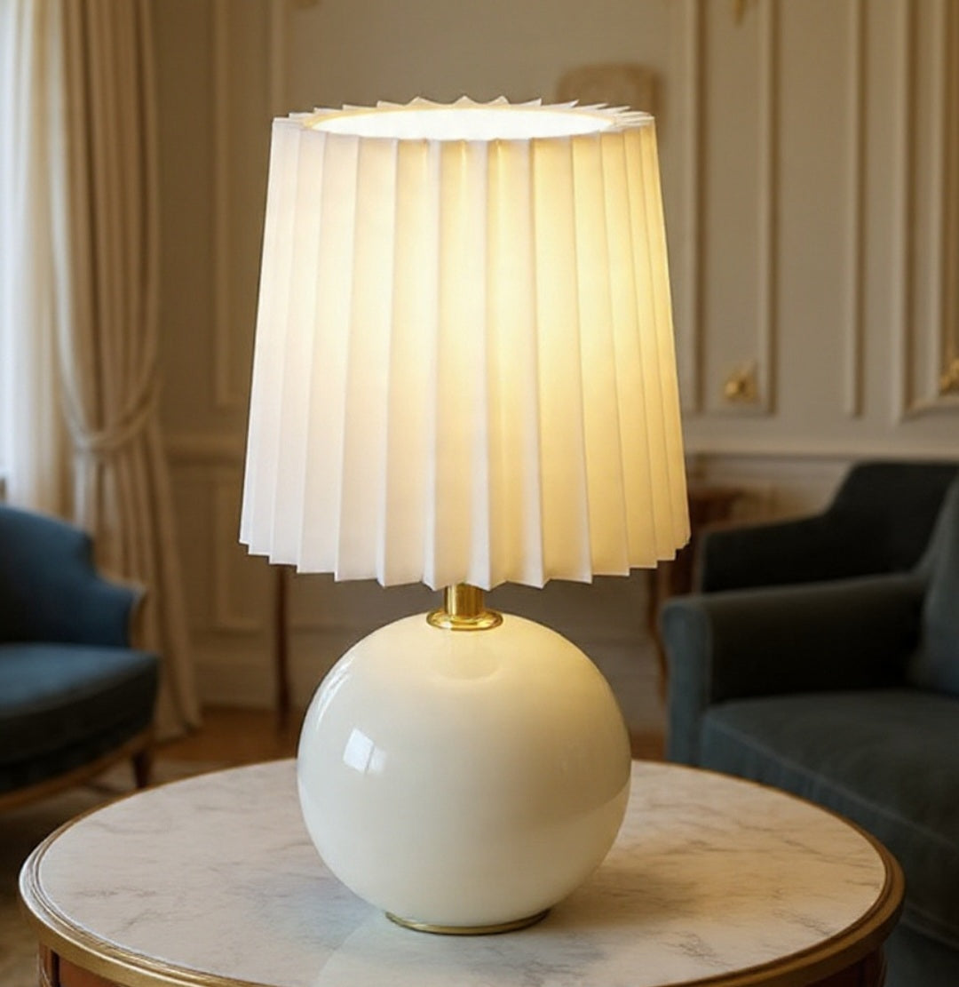 Ceramic Pleated Lamp