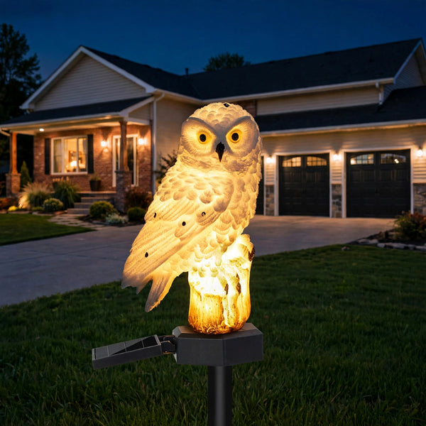 Solar Owl Garden Light - Outdoor LED Lawn Decor