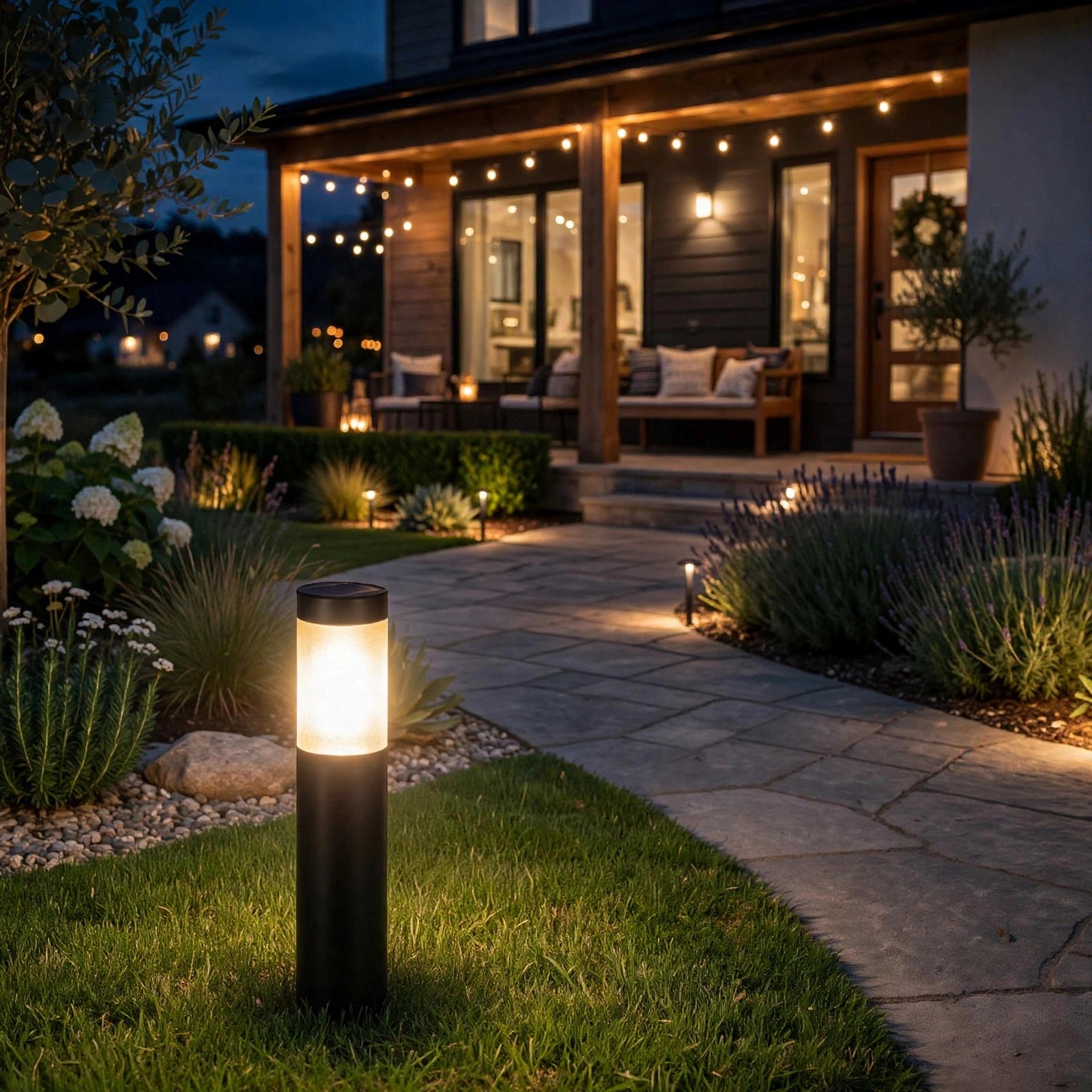 Solar Pathway Lights Stainless Steel 2 Pack