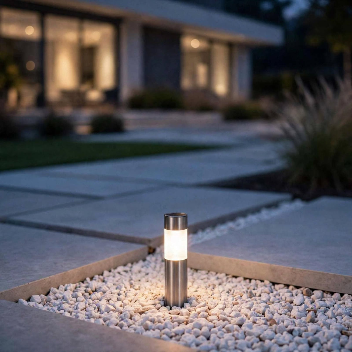 Lot de 2 lampes solaires pour allée, étanches IP65