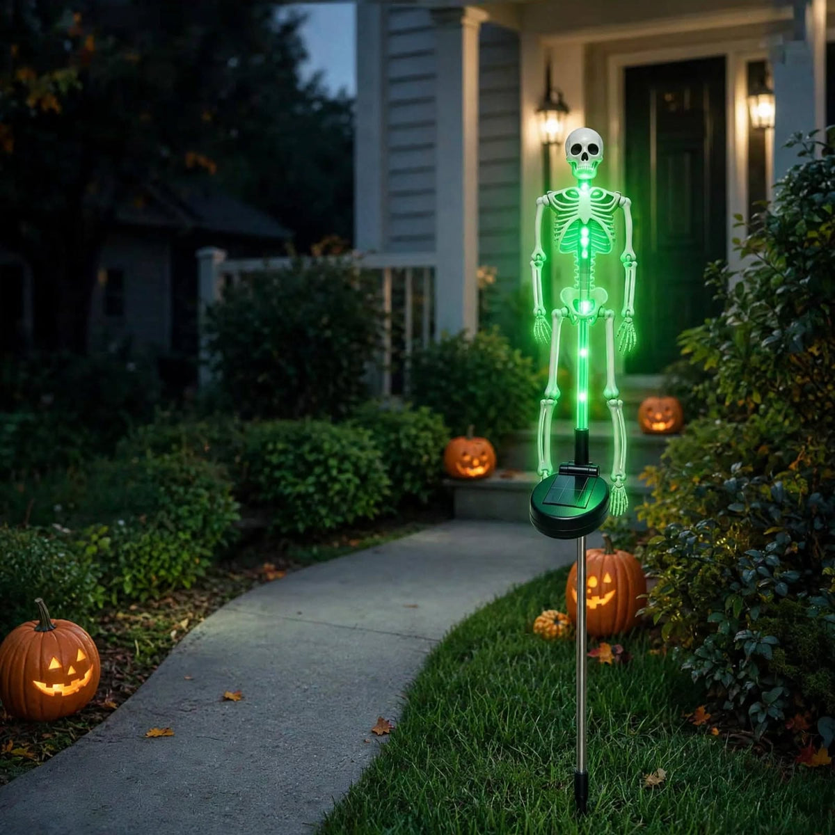 Lampe solaire d Halloween en forme de squelette